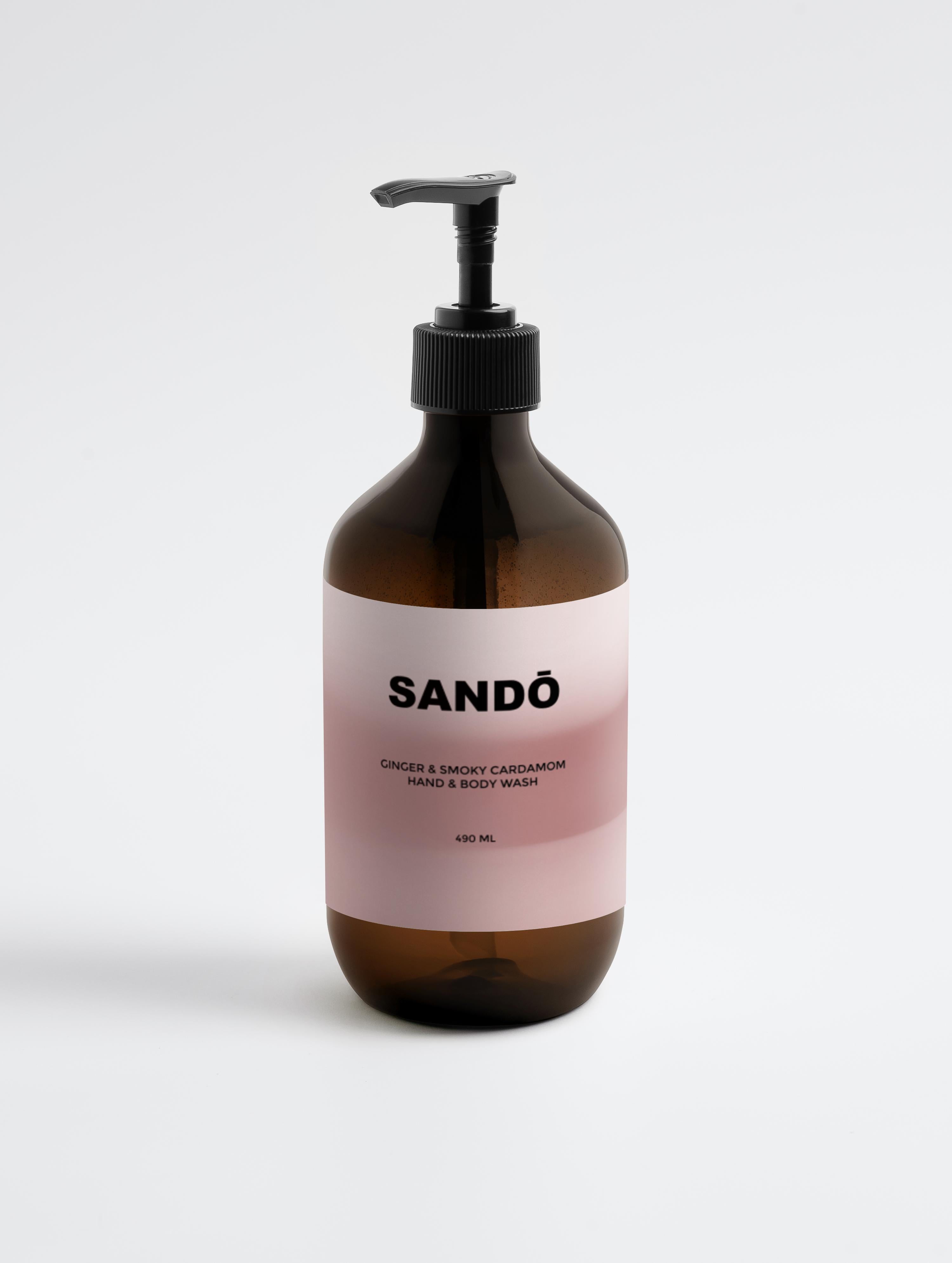 HAND & BODY WASH, GINGER & SMOKY CARDAMOM