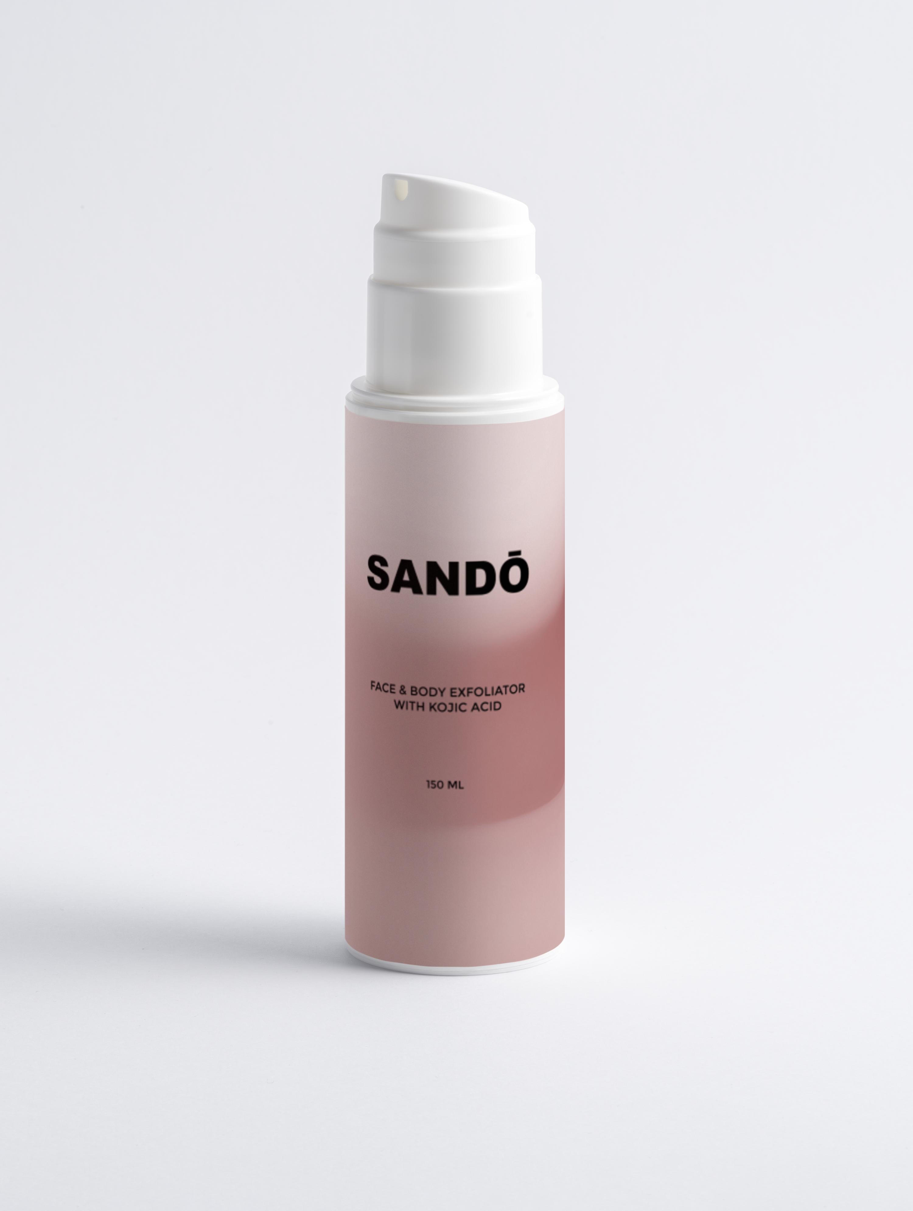 FACE & BODY EXFOLIATOR WITH KOJIC ACID