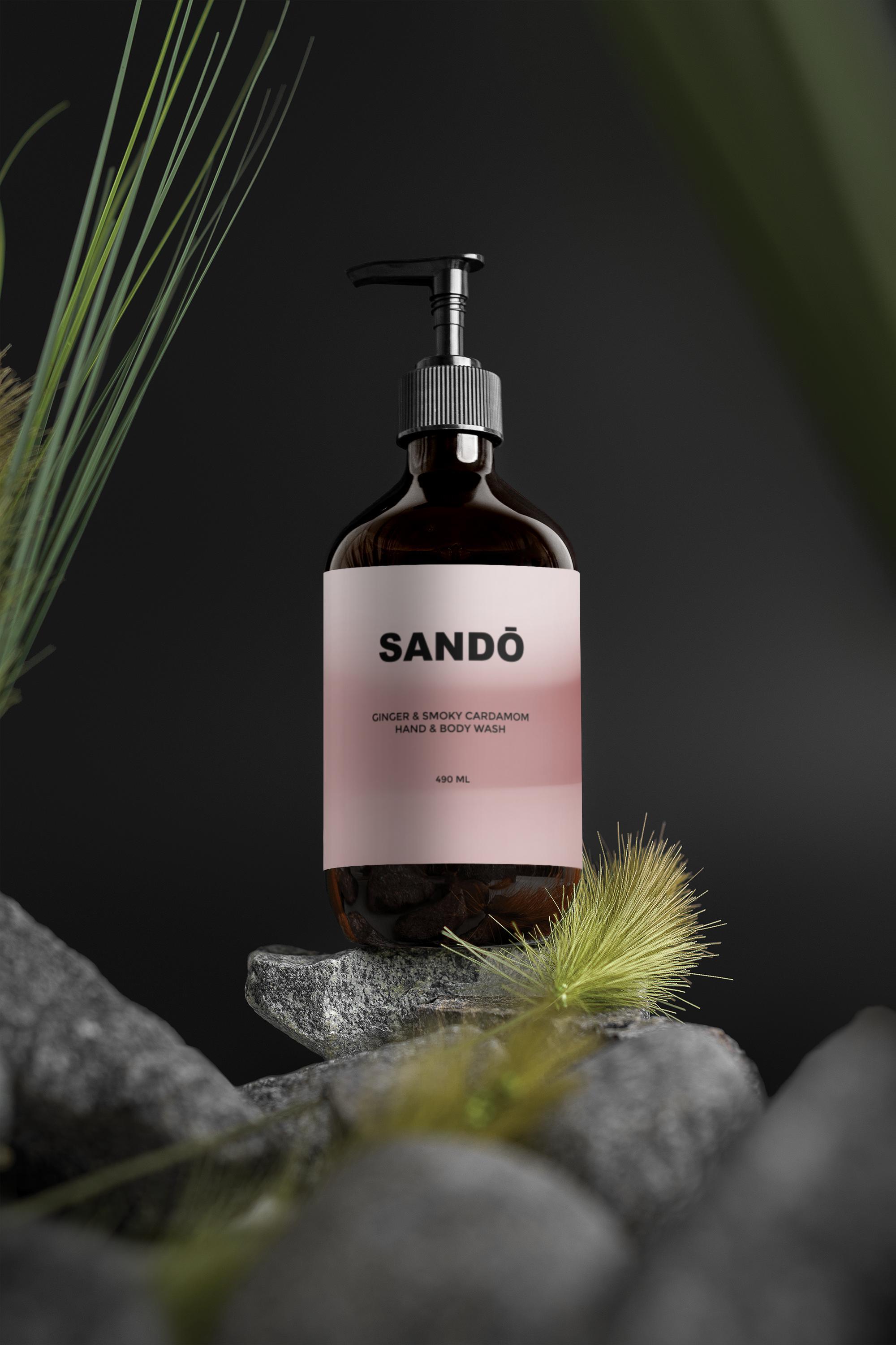 HAND & BODY WASH, GINGER & SMOKY CARDAMOM
