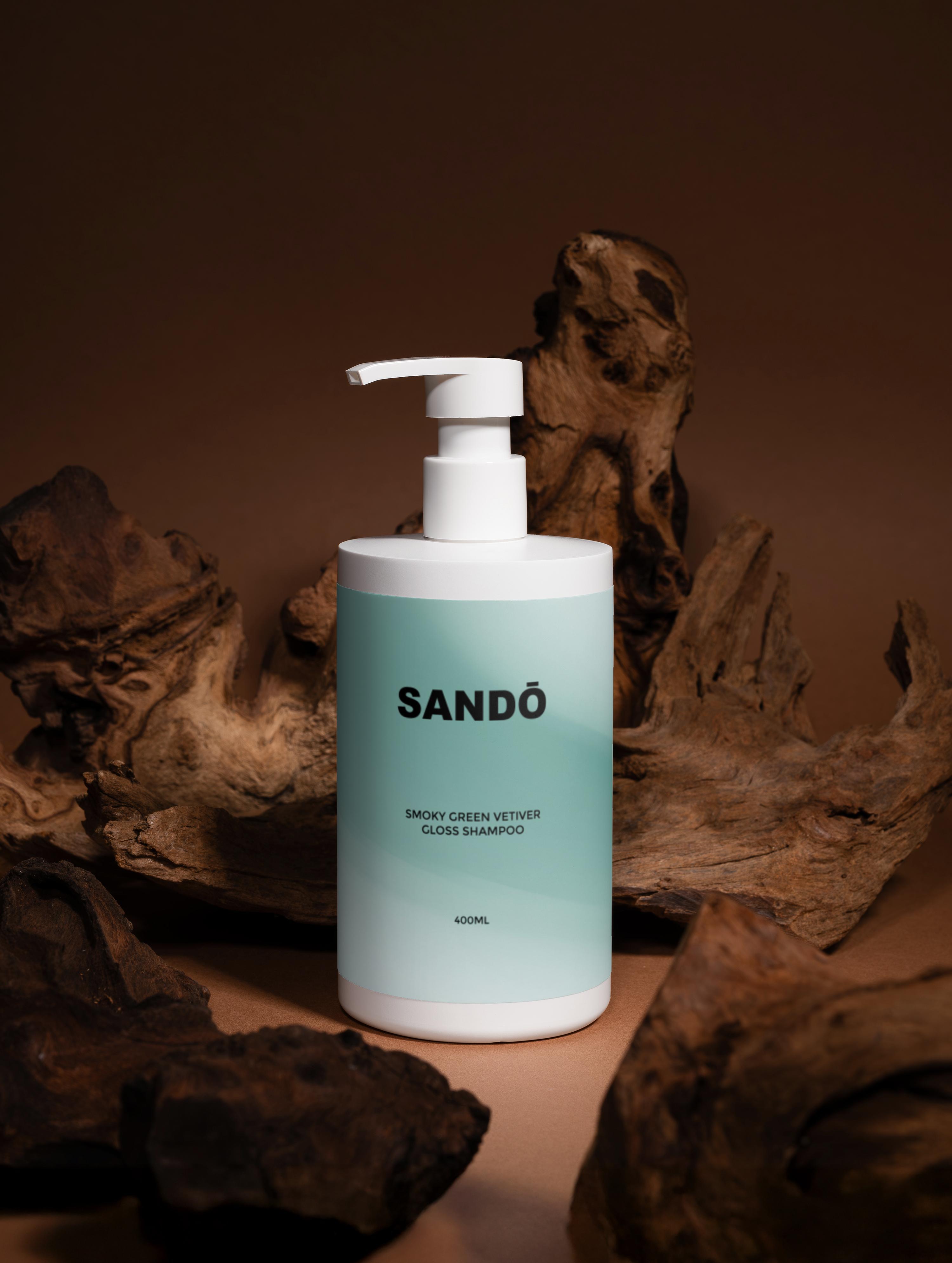 GLOSS SHAMPOO, SMOKY GREEN VETIVER
