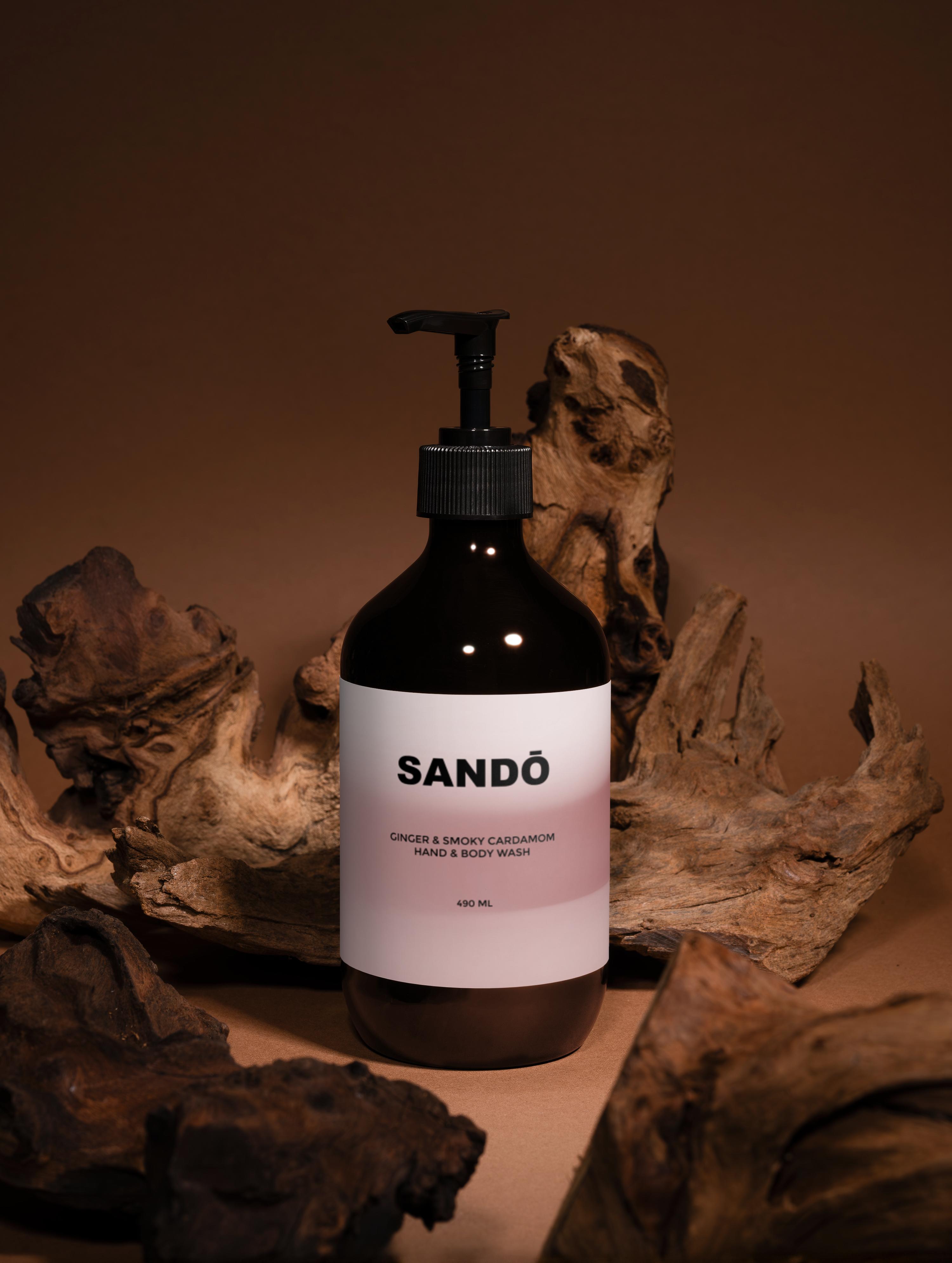 HAND & BODY WASH, GINGER & SMOKY CARDAMOM